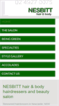 Mobile Screenshot of nesbitthairandbody.com.au